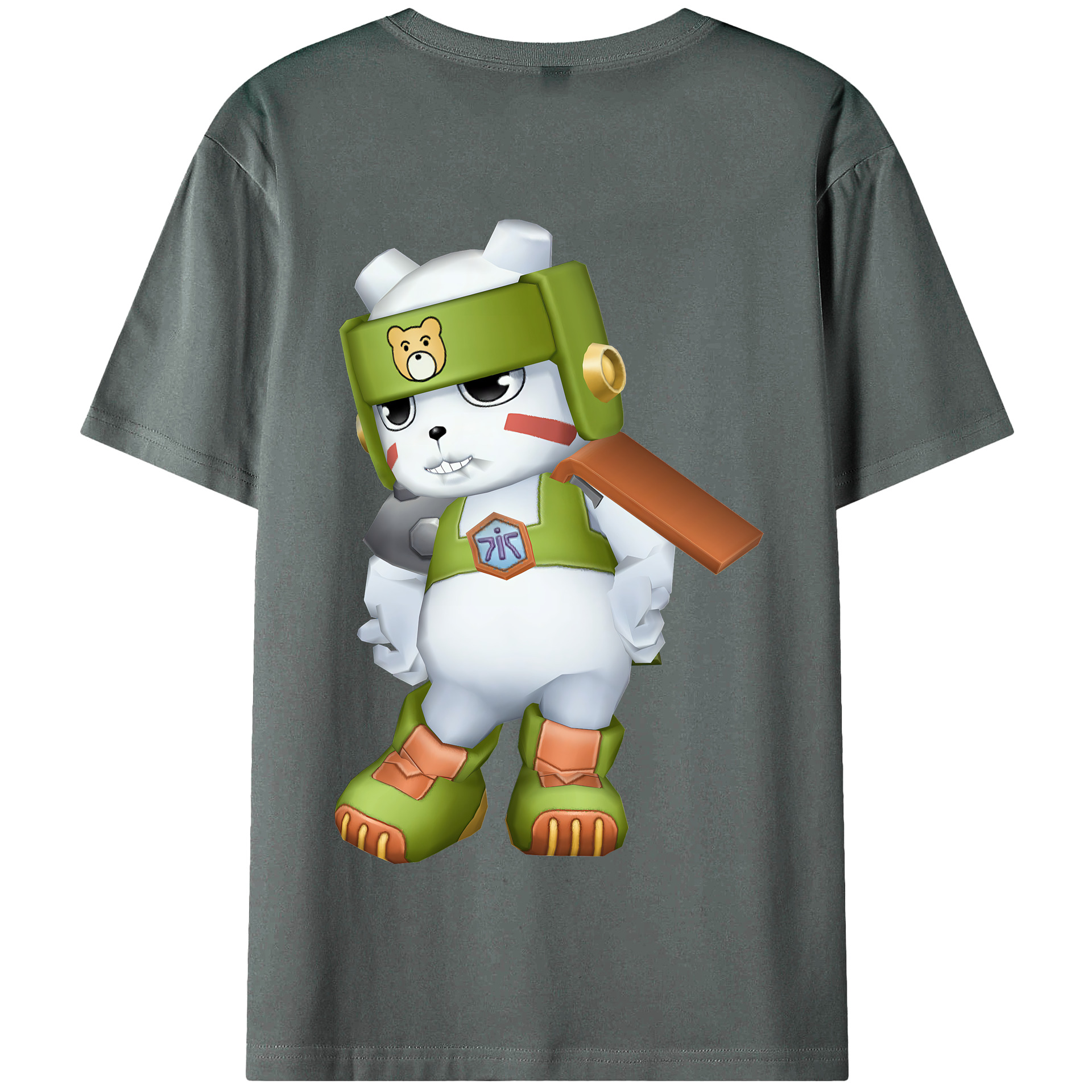 （画像用） Digimon デジタルモンスター/デジモン 綿100％半袖Tシャツ（背面プリント）